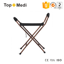 Topmedi Medical Equipment Folding Aluminum Walking Sticks with Seat